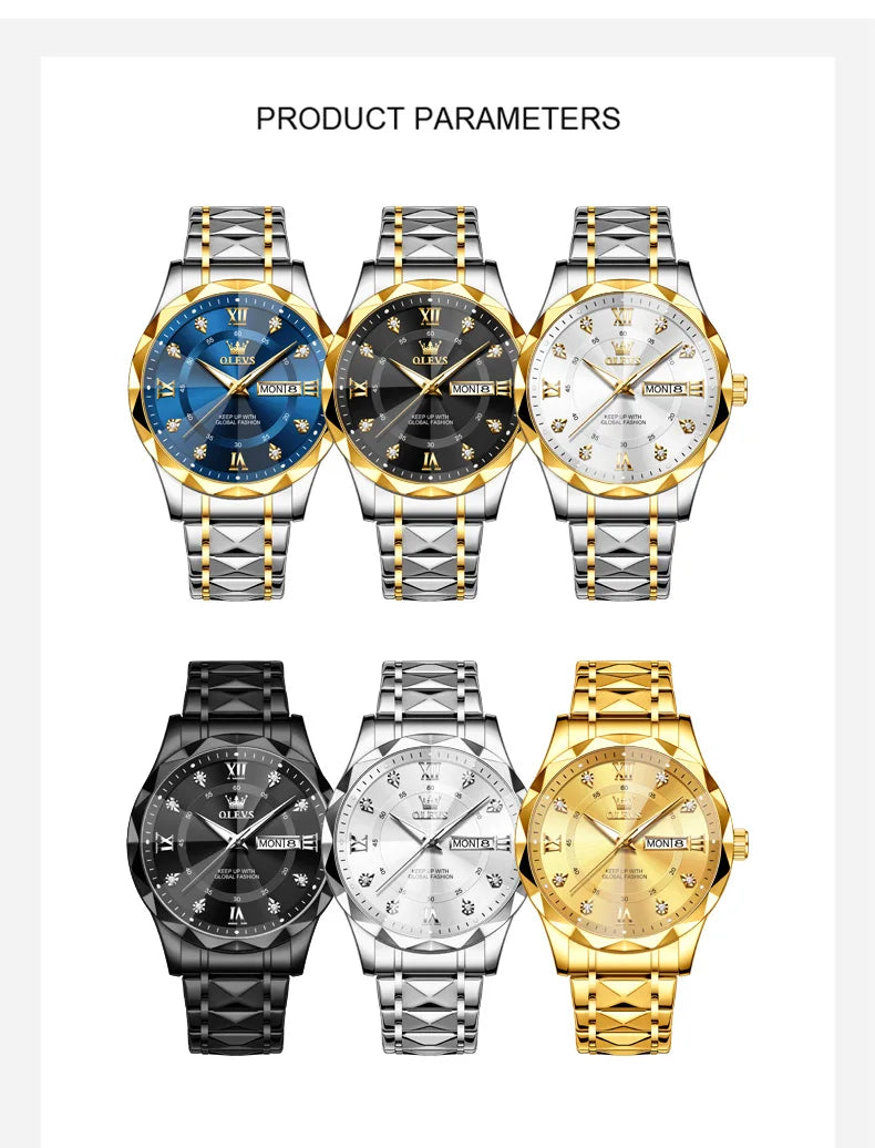 Everlasting Geometry - OLEVS 5609 Luxury Watch