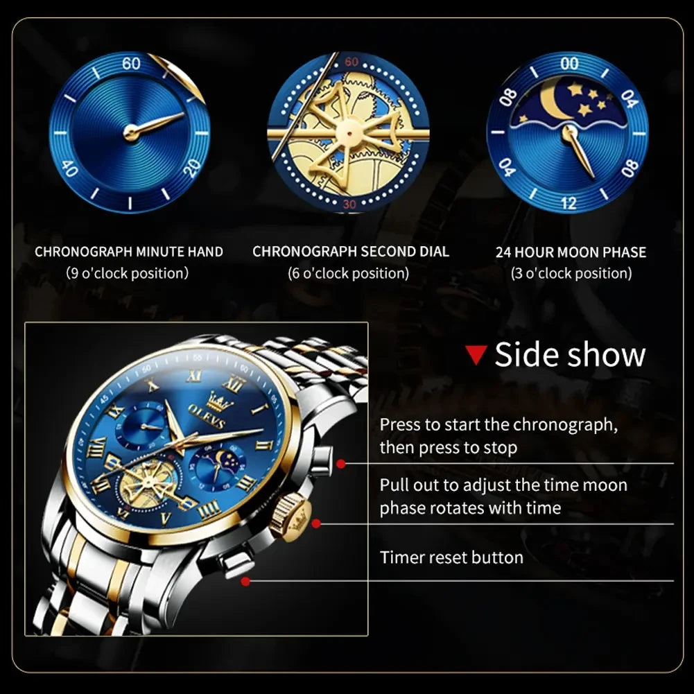 Chronograph Deluxe - OLEVS 2859 Luxury Watch
