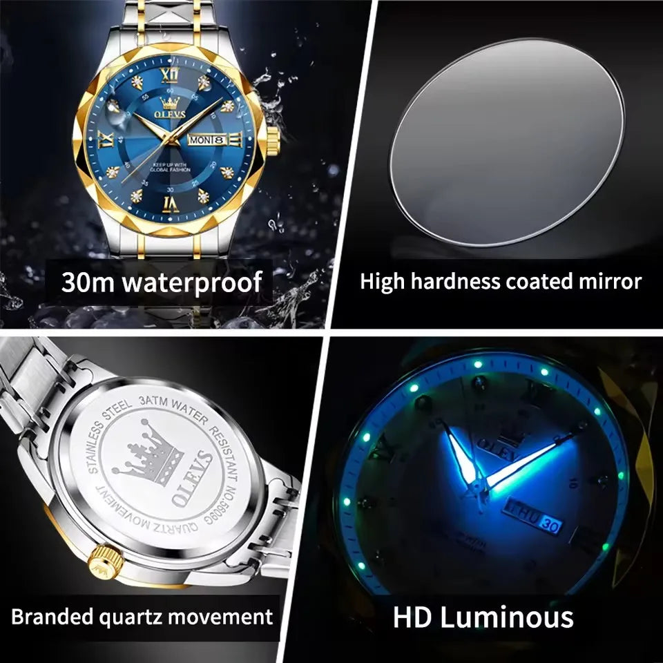 Everlasting Geometry - OLEVS 5609 Luxury Watch